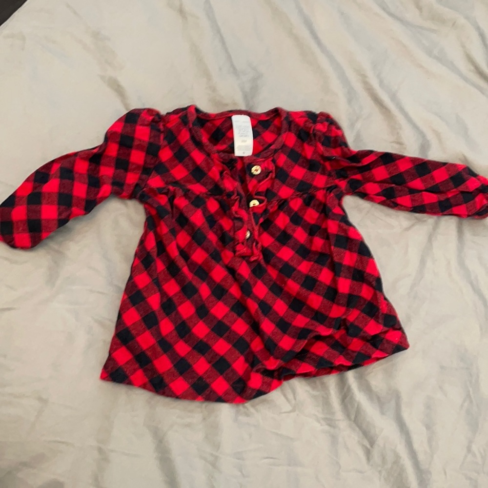 Girls Buffalo print top